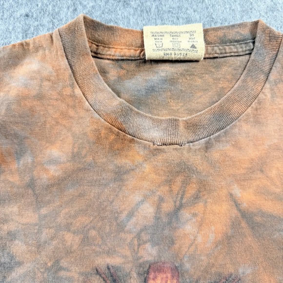 The Mountain T-Shirt Tie Dye Graphic Print Size Large Tribal Cave Drawing - Picture 7 of 9